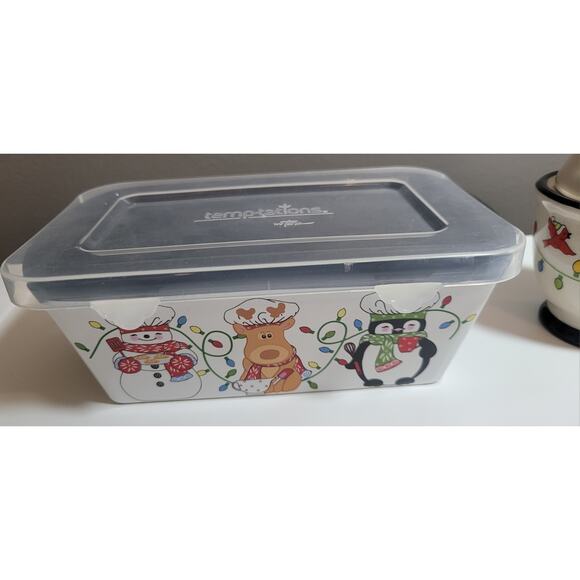 Temptations Whimsical Chef Friend Mini Loaf Pan Holiday Bakeware 12oz S/P Shaker - Picture 6 of 7